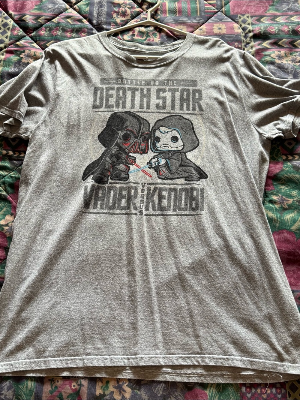 Funko Star Wars Vader vs Kenobi Graphic Tee - Gray
